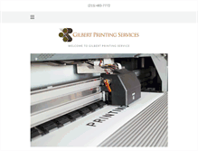 Tablet Screenshot of gilbertprintingservices.com